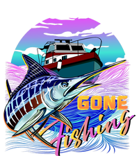 Gone Fishing Marlin Boat Baby Long Sleeve Bodysuit