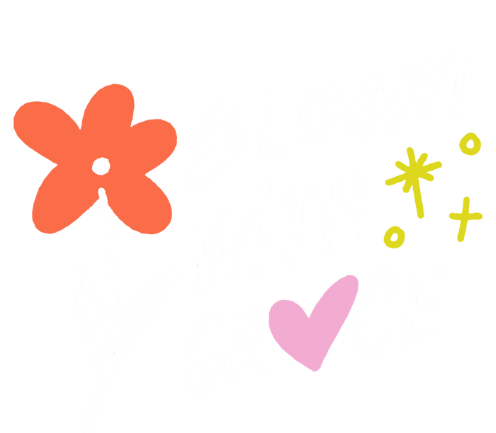 Bloom With Grace Summer Quote Tie Dye Hoodie