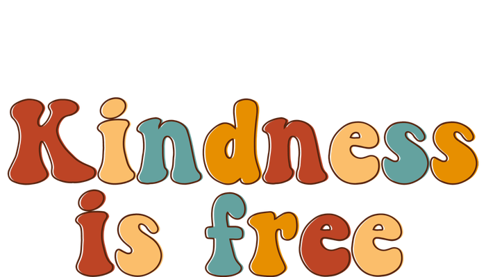 Kindness Is Free Be Kind Retro Baby Bodysuit