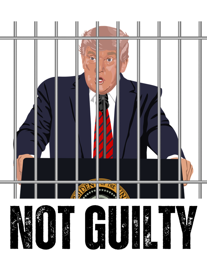 Free Trump. Trump Not Guilty, Pro Trump Supporter Toddler T-Shirt