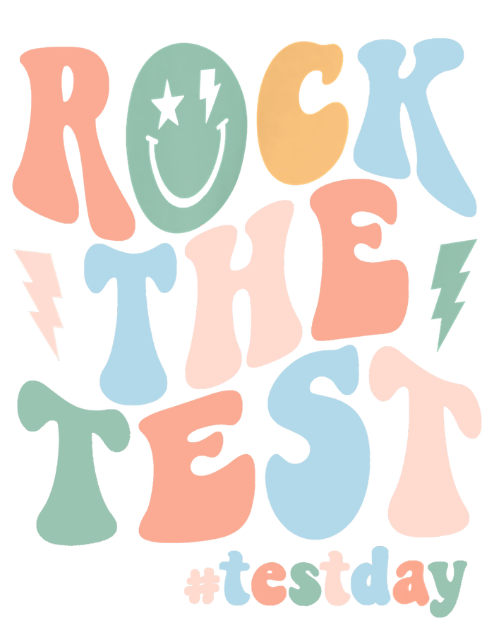 Rock The Test Testing Day Retro Motivational Teacher Student T-Shirt