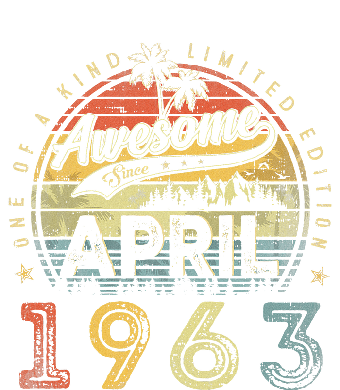 60 Year Old Awesome Since April 1963 60th Birthday T-Shirt