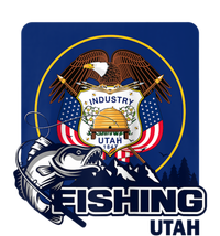 Utah Fishing Flag Of Utah Fishing In Utah Platinum Collection Golf Towel