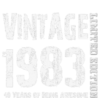 Vintage 1983 40 Years Of Being Awesome 40th Birthday Kids Hoodie