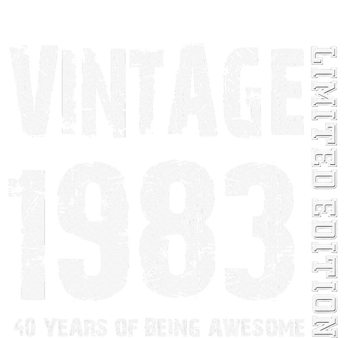 Vintage 1983 40 Years Of Being Awesome 40th Birthday Kids Hoodie