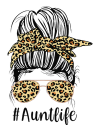 Leopard Aunties Aunt Life Funny Messy Bun Mother's Day Magnet