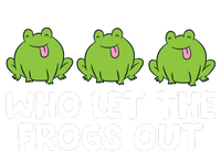 Who Let The Frogs Out Cute Frog Squad Frog Lovers Valucap Bio-Washed Visor