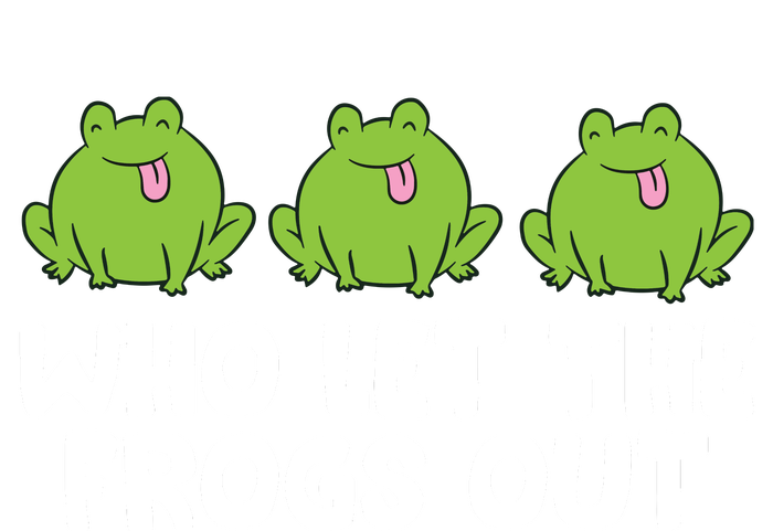 Who Let The Frogs Out Cute Frog Squad Frog Lovers Valucap Bio-Washed Visor