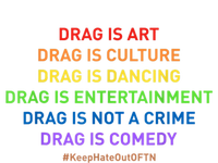 Drag Is Art Drag Is Culture Drag Is Not A Crime LGBT Pride T-Shirt