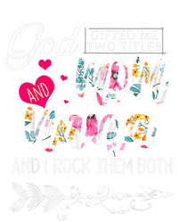 God Gifted Me Two Titles Mom And Nana Flower Mother's Day Coaster