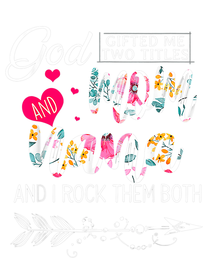 God Gifted Me Two Titles Mom And Nana Flower Mother's Day Coaster