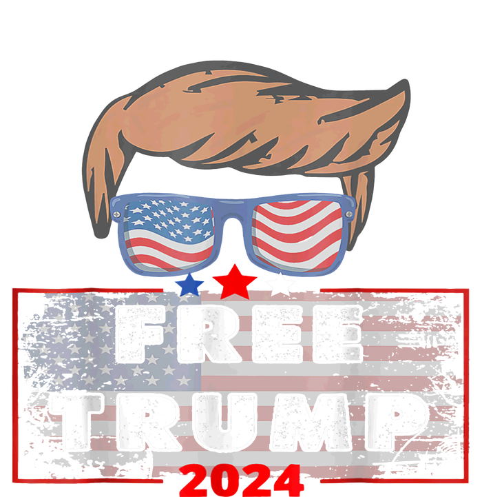 Free Donald Trump Republican Support American Flag T-Shirt