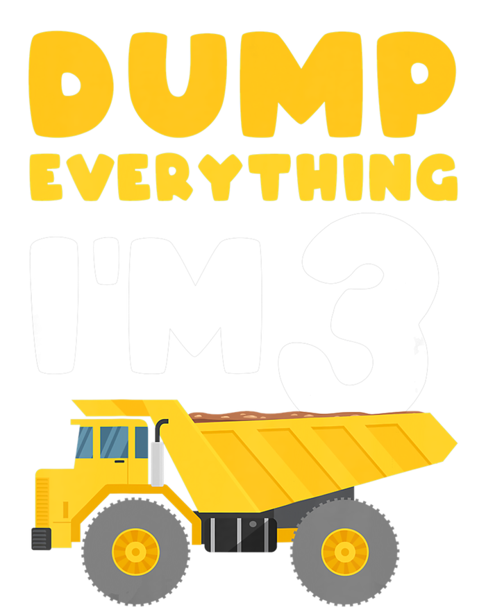 Construction Truck 3rd Birthday Excavator 3 year old Grommeted Golf Towel