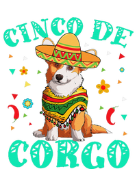 Cinco De Mayo Corgi Dog With A Poncho & Mexican Hat T-Shirt