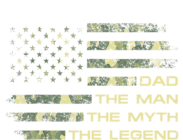 Dad The Man The Myth The Legend Fathers Day Camo US Flag Magnet