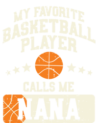 My Favorite Basketball Player Calls Me Nana Grandma Gift Women's Racerback Tank