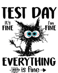 Funny Stressed Cat Teacher Student Testing Day T-Shirt