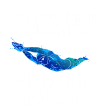 My Favorite Swimmer Calls Me Mom Cute Gift Ladies Essential Tank