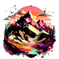 Abstract Swiss Mountains With Wild Nature Tall Sweatshirt