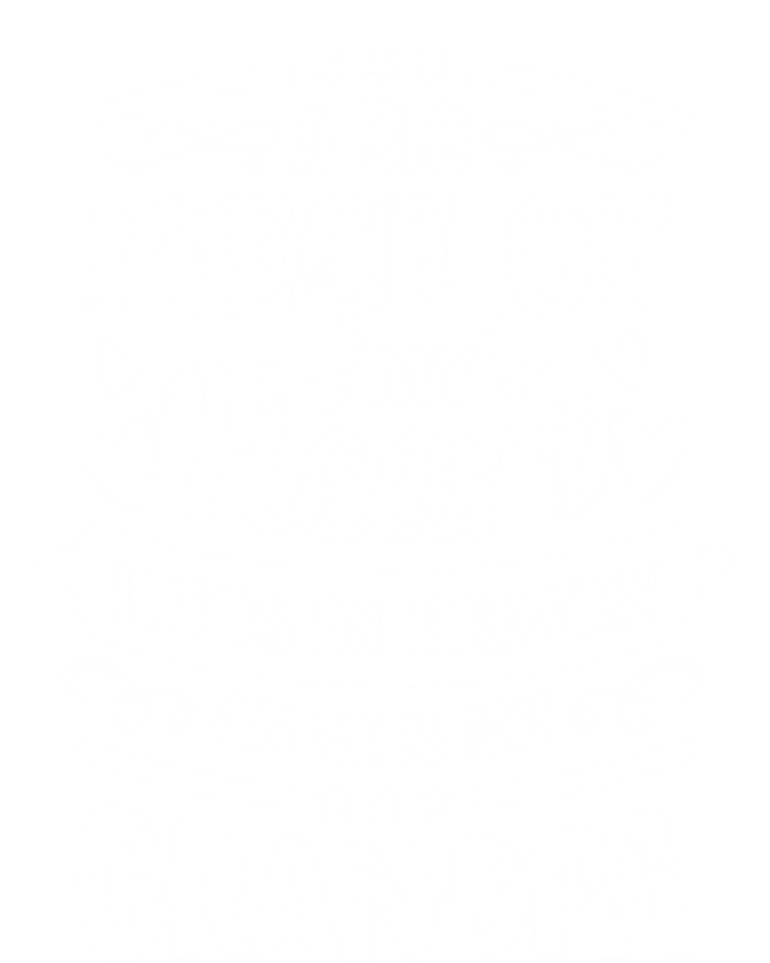 A Big Piece Of My Heart Lives In Heaven And He Is My Grandpa Funny Gift T-Shirt