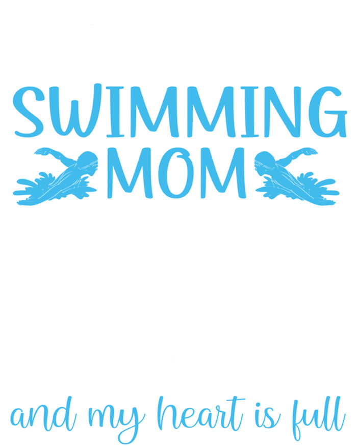 My Heart Is Full Swimming Mom Proud Swim Mama Gift Long Sleeve Shirt