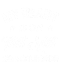 My Heart Is On That Mat Wrestling Mom Gift Women's Tri-Blend 3/4-Sleeve Raglan Shirt