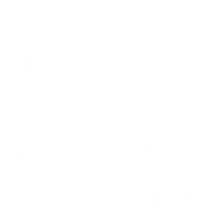 My Heart Is On That Mat Wrestling Mom Gift Women's Tri-Blend 3/4-Sleeve Raglan Shirt