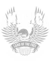 America 1776 Land Of Free Because Of The Brave Usa Eagle Cool Gift Women's Racerback Tank