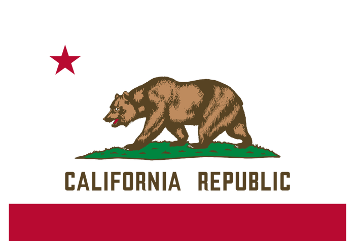 Bear Flag California Republic State Flag Of California Garment-Dyed Sweatshirt