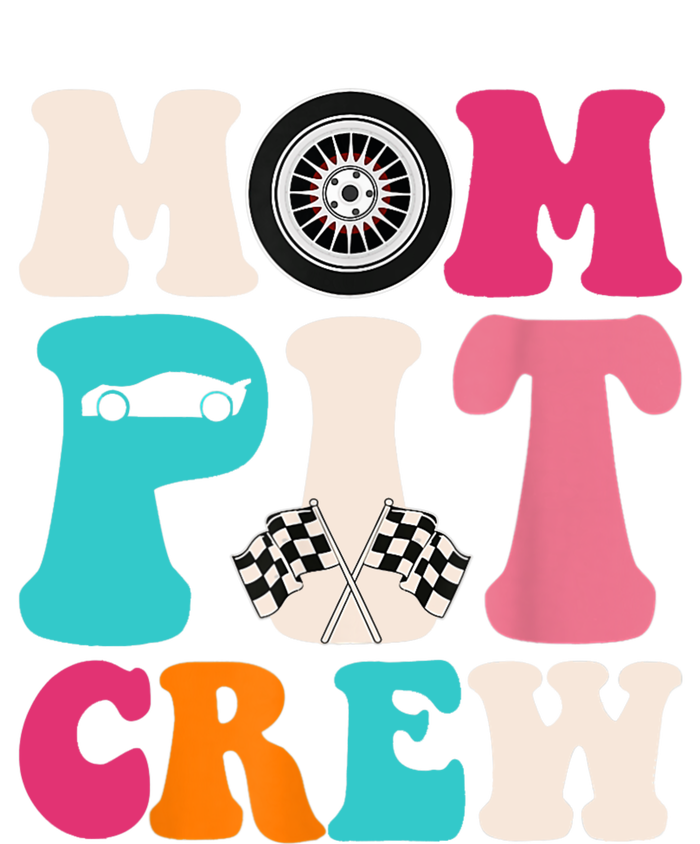 Mom Pit Crew Race Car Birthday Party Racing Mothers Day T-Shirt