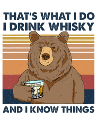 That's What I Do I Drink Whiskey And I Know Things Bear Tee Kids Sweatshirt