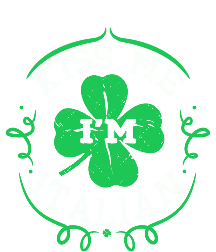 Kiss Me I'm Italian St Patricks Day Funny Shamrock Flag Cute Gift Insulated Varsity Jacket