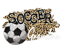 Soccer Grandma Leopard Soccer Grandma T-Shirt