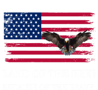 Land Of The Free Because Of The Brave Memorial Day Usa Flag Great Gift Tie-Dye T-Shirt