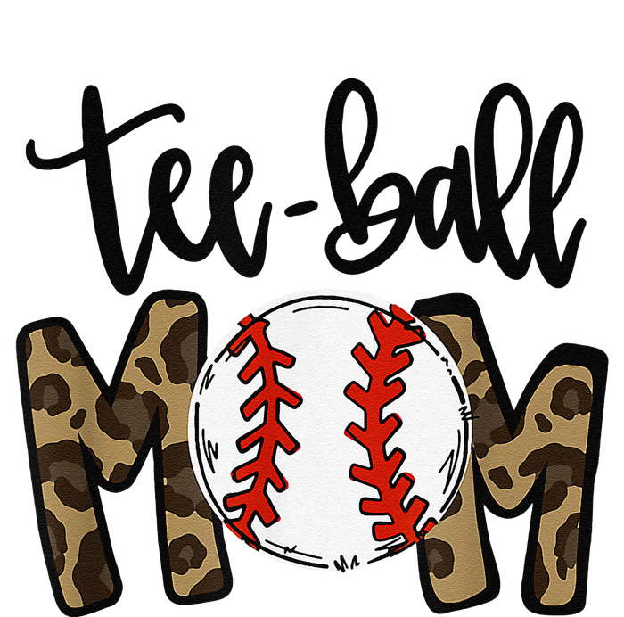 Teeball Mom Leopard Funny Ball Mom Mother's Day T-Shirt