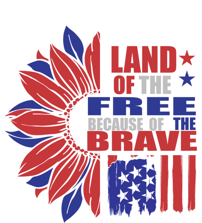 Land Of The Free Because Of The Brave Veteran Gift T-Shirt