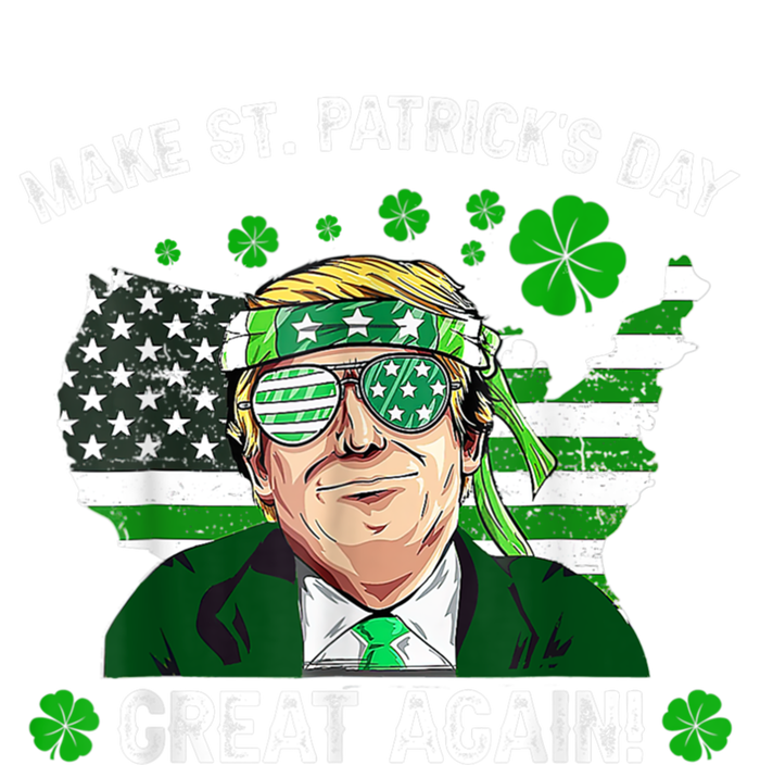 Make St Patrick's Day Great Again Trump Us Flag Irish Clover Gift 16 in Basic Backpack