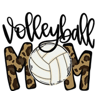 Volleyball Mom Leopard Funny Ball Mom Mother's Day T-Shirt