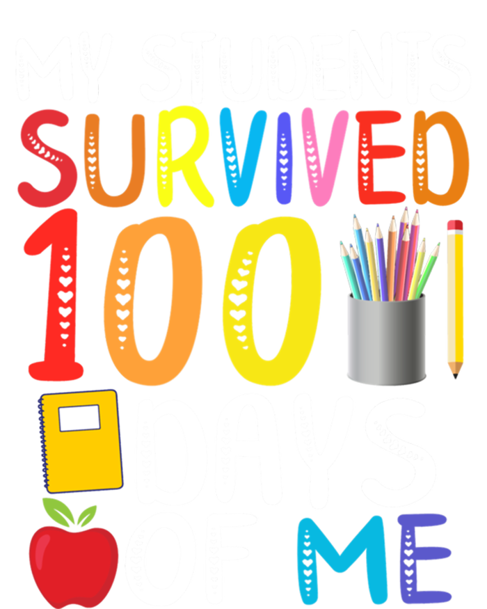 My Students Survived 100 Days Of Me School Teacher Party Meaningful Gift Kids Sweatshirt