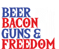 Beer Bacon Gun Freedom American Flag Usa Country Gift Toddler T-Shirt