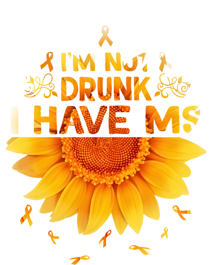 Multiple Sclerosis Sunflower I'm Not Drunk I Have Ms Gift Short Acrylic Beanie