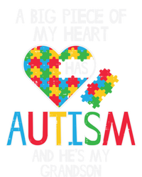 Big Piece Of My Heart Has Autism Grandson Awareness Puzzle Gift T-Shirt