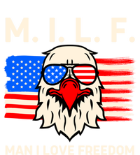 M I L F I Love Freedom Usa American Flag Gift Baby Bodysuit