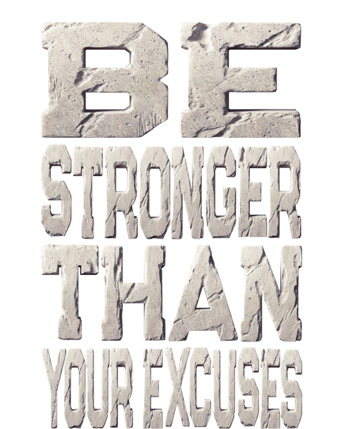 Be Stronger Than Your Strongest Excuse Inspirational Quote! Gift V-Neck T-Shirt