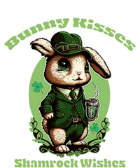 Bunny Shamrock Wishes Gift St Patricks Day Bunny Easter Gift T-Shirt