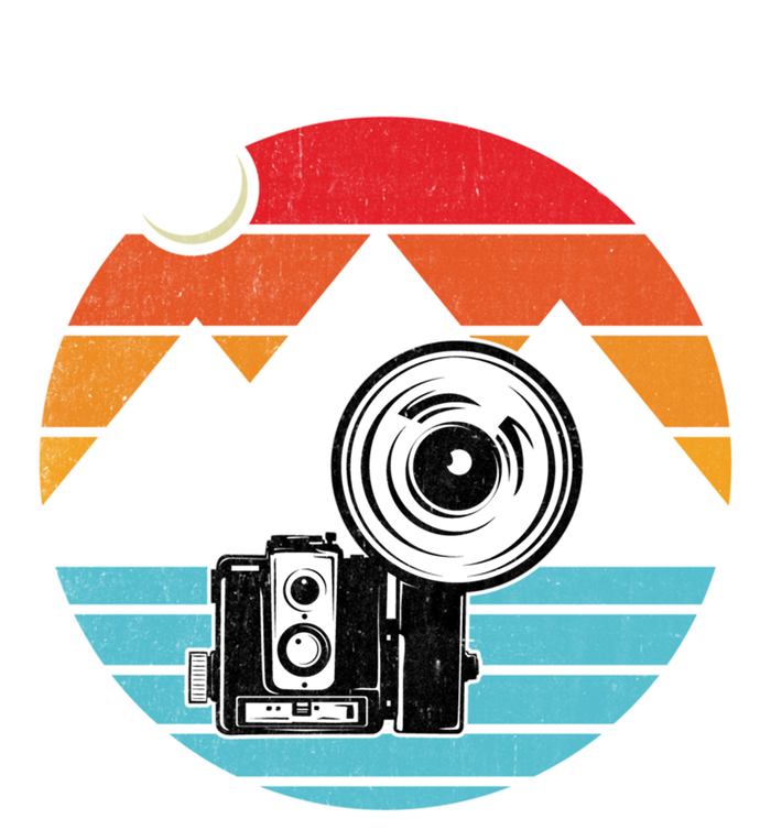 Camping Hiking Nature Retro Photographer Camera Camera Cute Gift T-Shirt