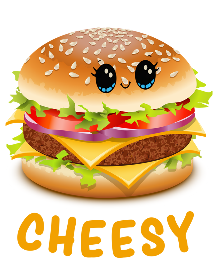 Cheesy Cute Funny Cheese Burger Food Pun Tee Gift Kids Hoodie