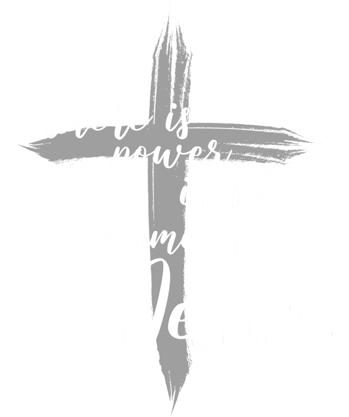 There Is Power In The Name Of Jesus Cross Tall Long Sleeve T-Shirt