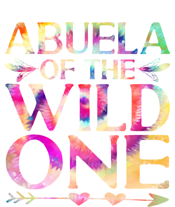 Colorful Tie Dye Abuela Of The Wild One 1st Birthday Hippie Gift T-Shirt