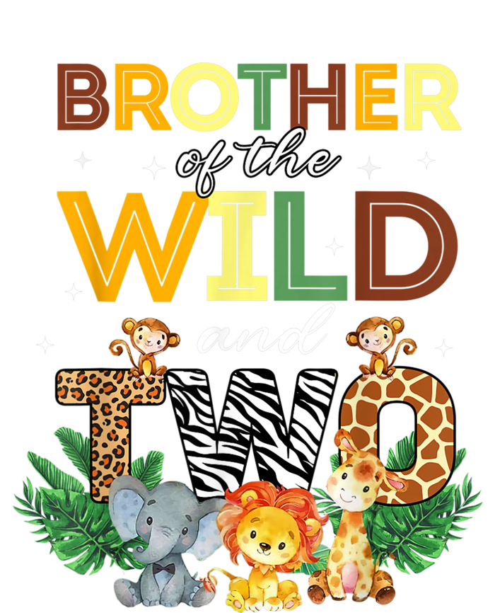 Brother Of The Wild Two Zoo Birthday Safari Jungle Animal T-Shirt